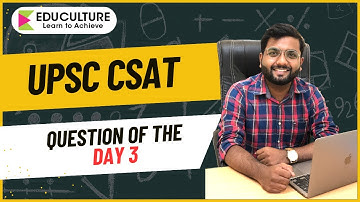 UPSC CSAT 2023  | Question Of The Day 3 | Abhishek Thigale