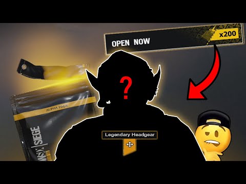THE BEST ALPHA PACK HEADGEAR! 200+ PACKS! - Rainbow Six Siege