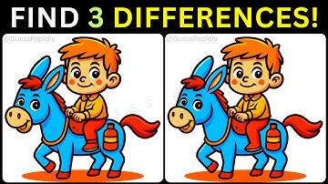 🧠Can You Outsmart This Tricky Puzzle?🧩【#417 Brain Game Challenge Find 3 Differences】