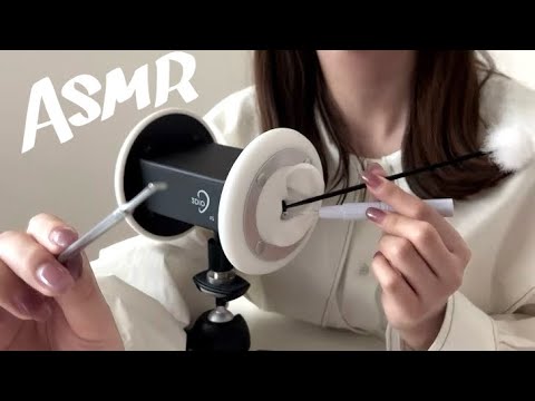 【ASMR】寝落ちする😴ゆっくり耳かき /ステンレス プラスチック/Ear Cleaning/3dio