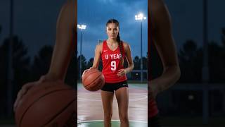 The Storm On The Court Realistic Basketball Girl Cinematic Scene