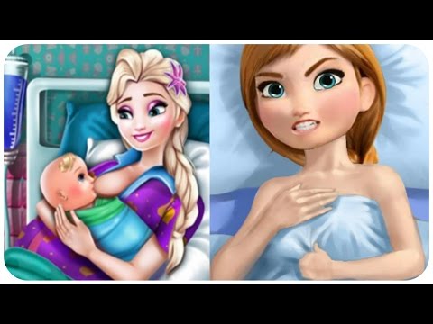 Anna Frozen Grávida - Princesa Anna de Disney Frozen Tem seu Bebê Filme do  Jogo 2016 