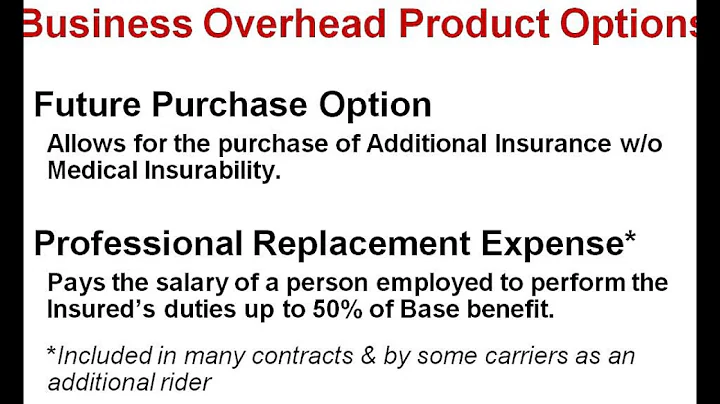 Business Overhead Expense