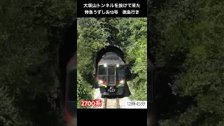 【高徳線で1番長いトンネル】特急うずしお13号　徳島行き（2700系）