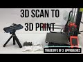3D Scan to 3D Print - Tradeoffs of 3 Approaches