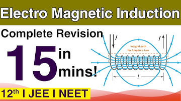 Electromagnetic induction revision in 15 mins physics class 12 (Faraday