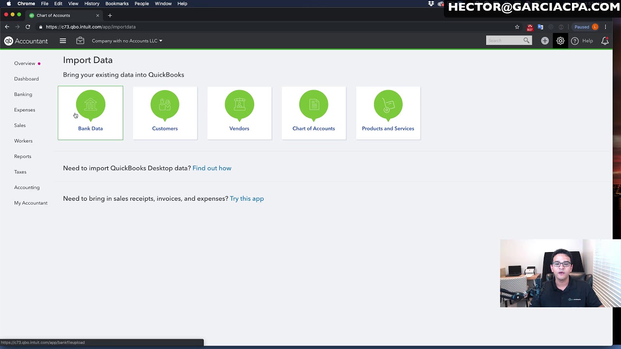 Quickbooks Online Chart Of Accounts Detail Type