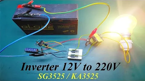 How to make inverter 12v to 220v | SG3525 / KA3525