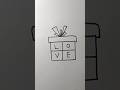 Gift▶ Box ▶drawing #shots #reels #howtodraw #painting
