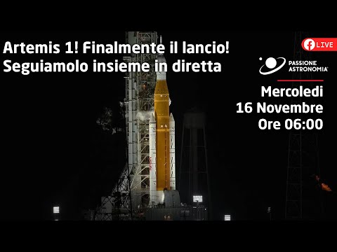 Artemis 1, segui con noi il lancio!