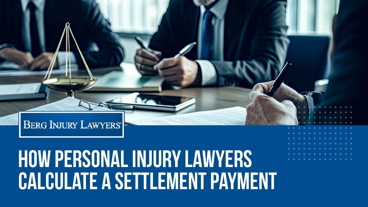 How Personal Injury Lawyers Calculate A Settlement Payment - YouTube