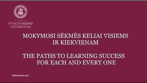 Conferense The paths to learning success for each and everyone