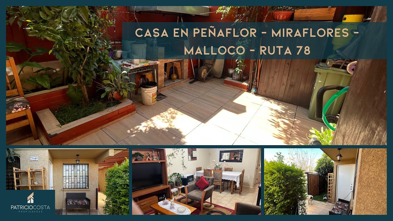 [VENTA] Casa en Peñaflor - Miraflores - Malloco - Ruta 78 - YouTube