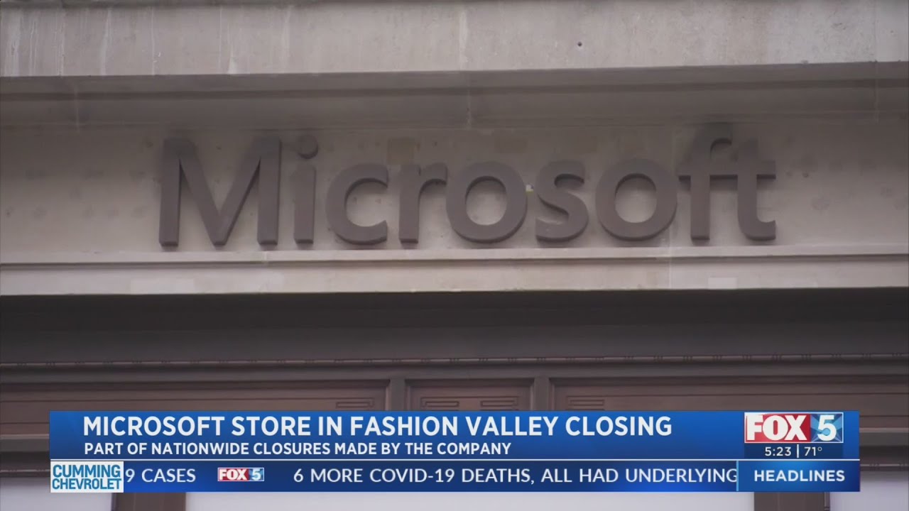 Microsoft Store In Fashion Valley Closing 