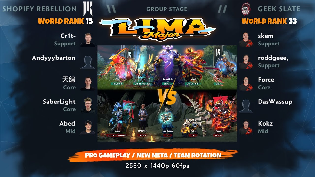 Shopify Rebellion Vs Geek Slate game1 Lima Major 2023 Main Event shopify-rebellion-vs-geek-slate-game1-lima-major-2023-main-event