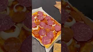 ? Make pizza with me guys This is low carb and keto friendly ? pizzamaking pizza pizzarecipe