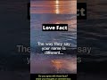 undeniable Love Facts #shorts #relationship