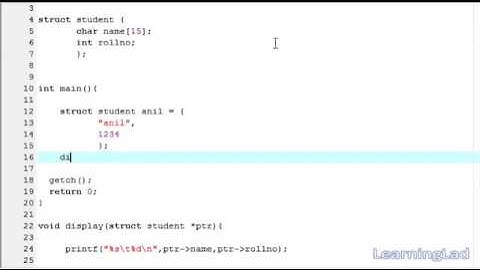 55   C Programming Video Tutorials for Beginners   Passing Structure to a Function by Reference