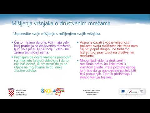 Hrvatski jezik, 6. razred, Biti online, Prednosti i nedostatci društvenih mreža