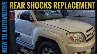 Brian eslick from how to automotive http://www.howtoautomotive.com
takes you step-by-step through the process of replacing rear shocks on
a 2003 toyota 4...