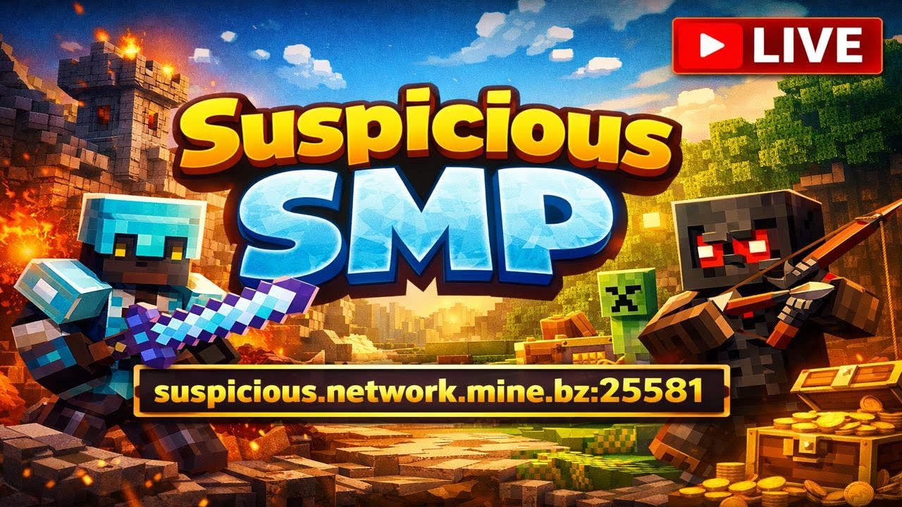 Obitoo Playz Is Live Minecraft: Java Edition Suspicious SMP | Playing Minecraft