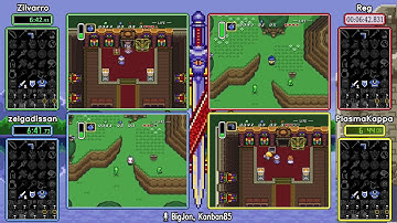 Zilvarro vs Reg vs zelgadissan vs PlasmaKappa, Standard. ALTTP Randomizer Daily Race