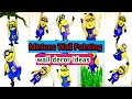 Minions Wall Painting|Mirror Decor Ideas|Wall Decor Ideas|Diy Mirror Frame#minions #diy#wallpainting
