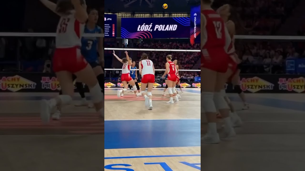 Rally Japan Vs Poland Shorts Volleyball Vnl2025