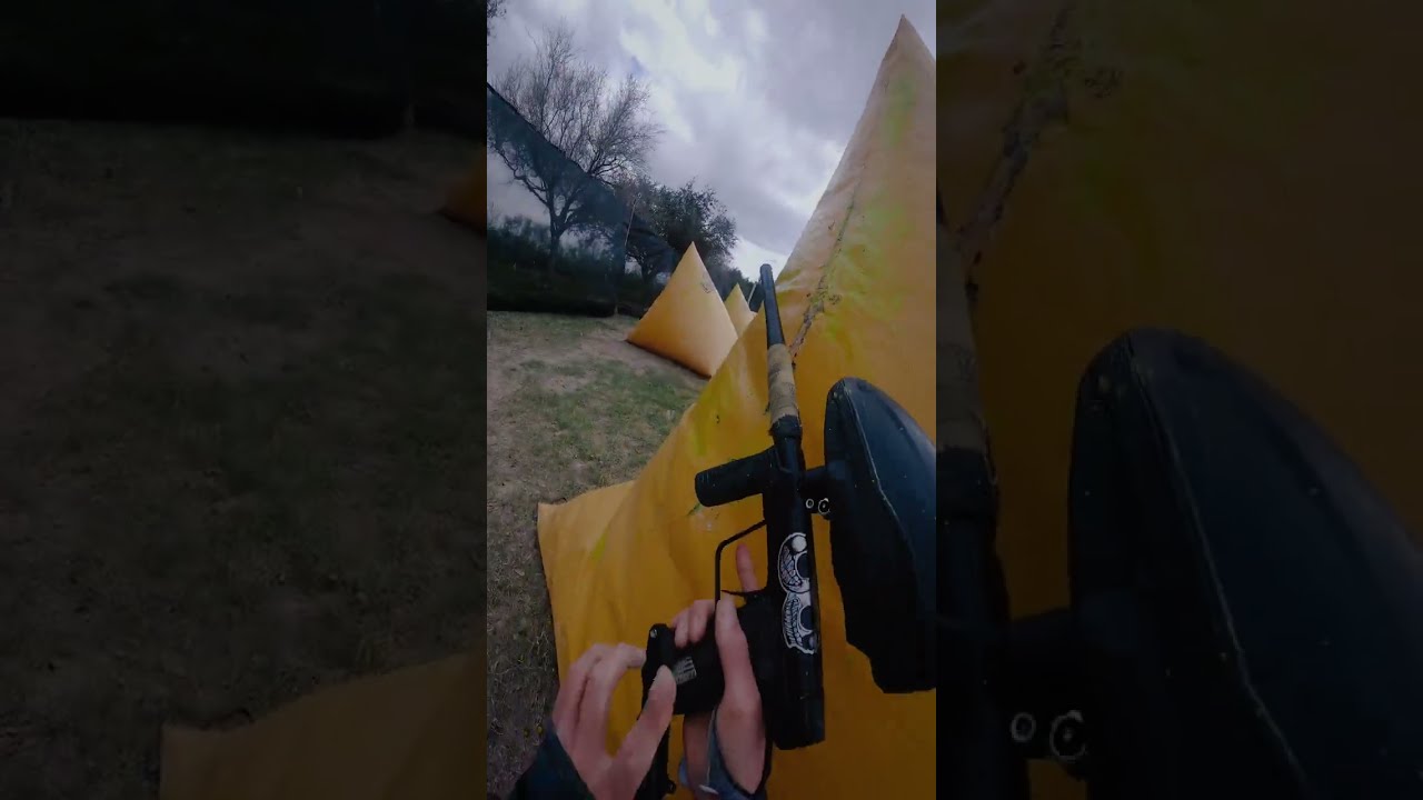 Paintball game (first person pov)