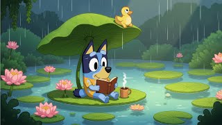 Bluey’s Lotus Reading Escape 📖 Soft Lofi Beats in the Rain 🌸 Perfect for Study & Serenity screenshot 4