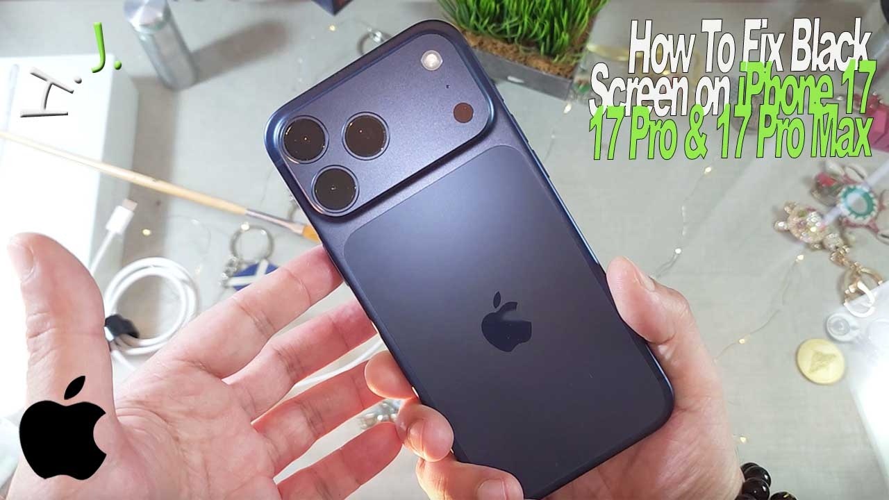 How To Fix 🔧 Black Screen on iPhone 17, 17 Pro & 17 Pro Max - YouTube