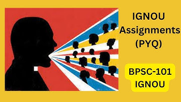 BPSC-101# IGNOU notes #previous year question paper