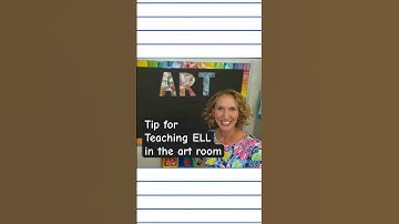 Tip for teaching ELL in the elementary art room #artteachertip #elementaryartteacher #elementaryart