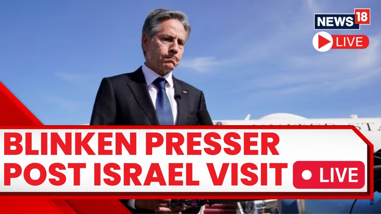 Israel Vs Palestine LIVE | Antony Blinken LIVE From Israel |  Israel Vs Palestine Conflict Day 6
