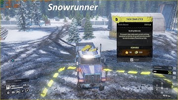 Snowrunner Walkground " Building Materials " on White Valley