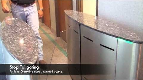 GlassWing - Stops Tailgaters for Lobby Security