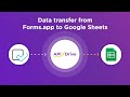 Forms.app and Google Sheets Integration | How to Get data from Forms.app to Google Sheets