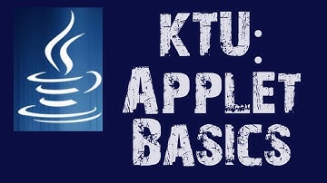 KTU CSE OODP Module 5 Applet Basics