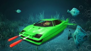 INSANE $4,950,000 SUBMARINE JAMES BOND CAR! (GTA 5 DLC)