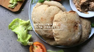 Easy Whole Wheat Pita Bread | How to make pita bread at home | No Oven | By Chef Nehal Karkera