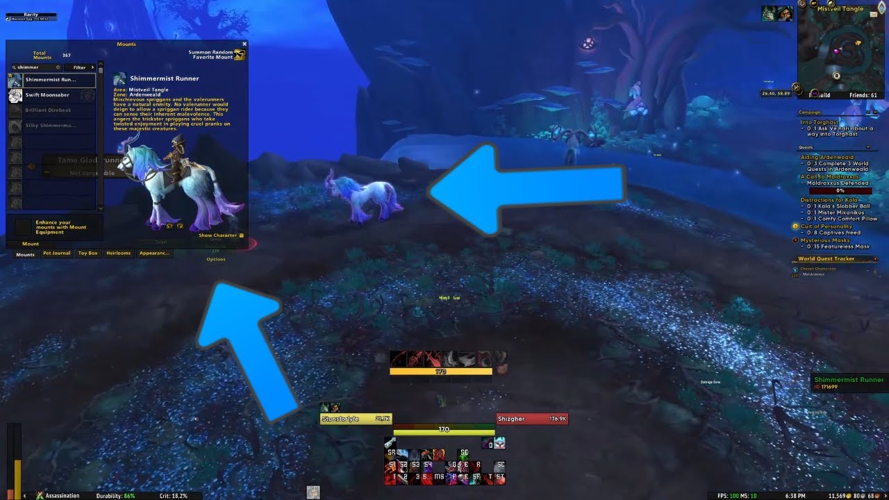 How to get Shimmermist runner in World of Warcraft Shadowlands