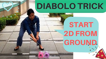 How to start two diabolos from the ground