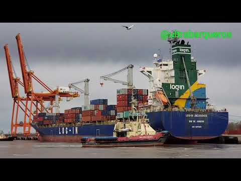 Container Ship LOG IN JACARANDA/Tugs 