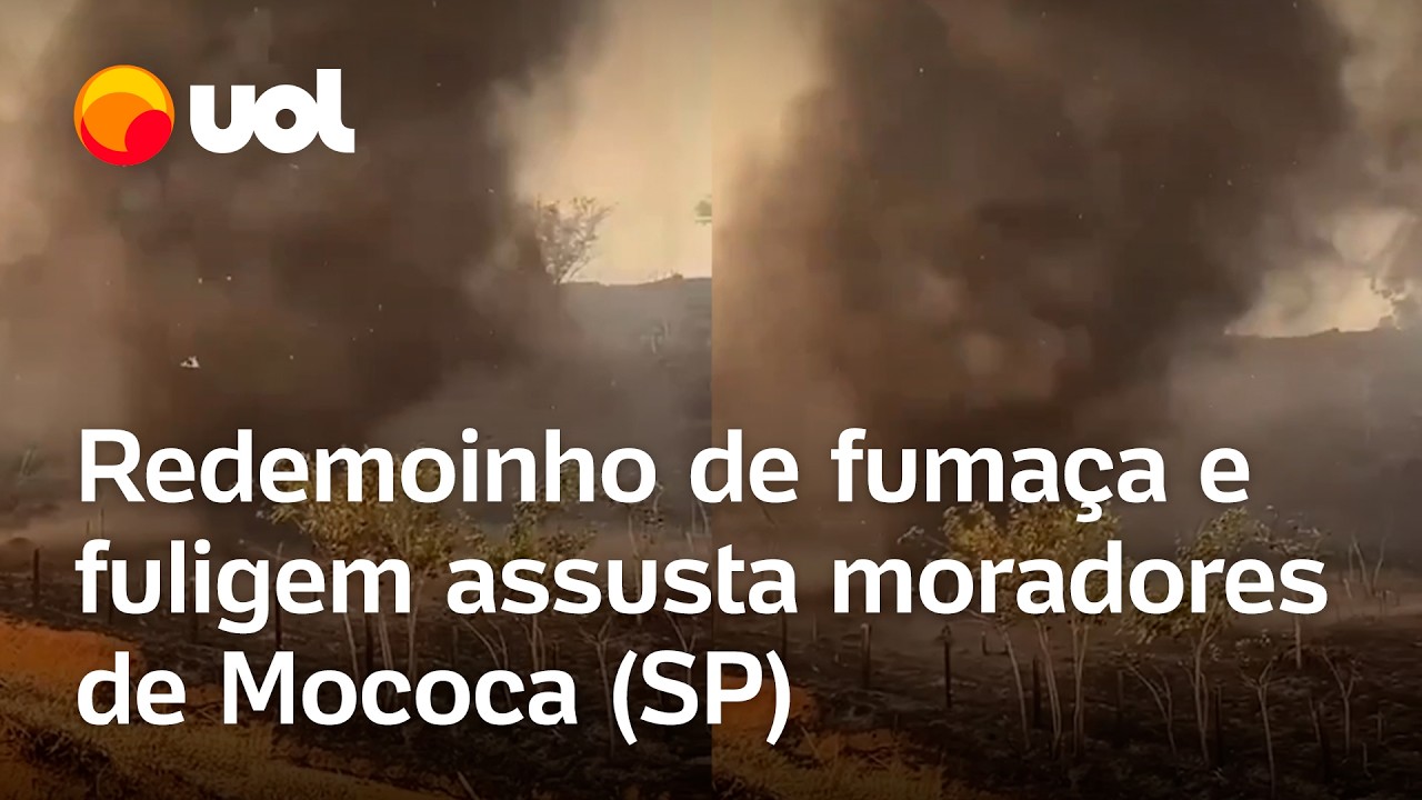Crise climática: Redemoinho de fumaça e fuligem assusta moradores de ...