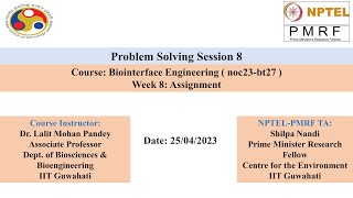 Biointerface Engineering (noc23-bt27) - Problem Solving Session 8