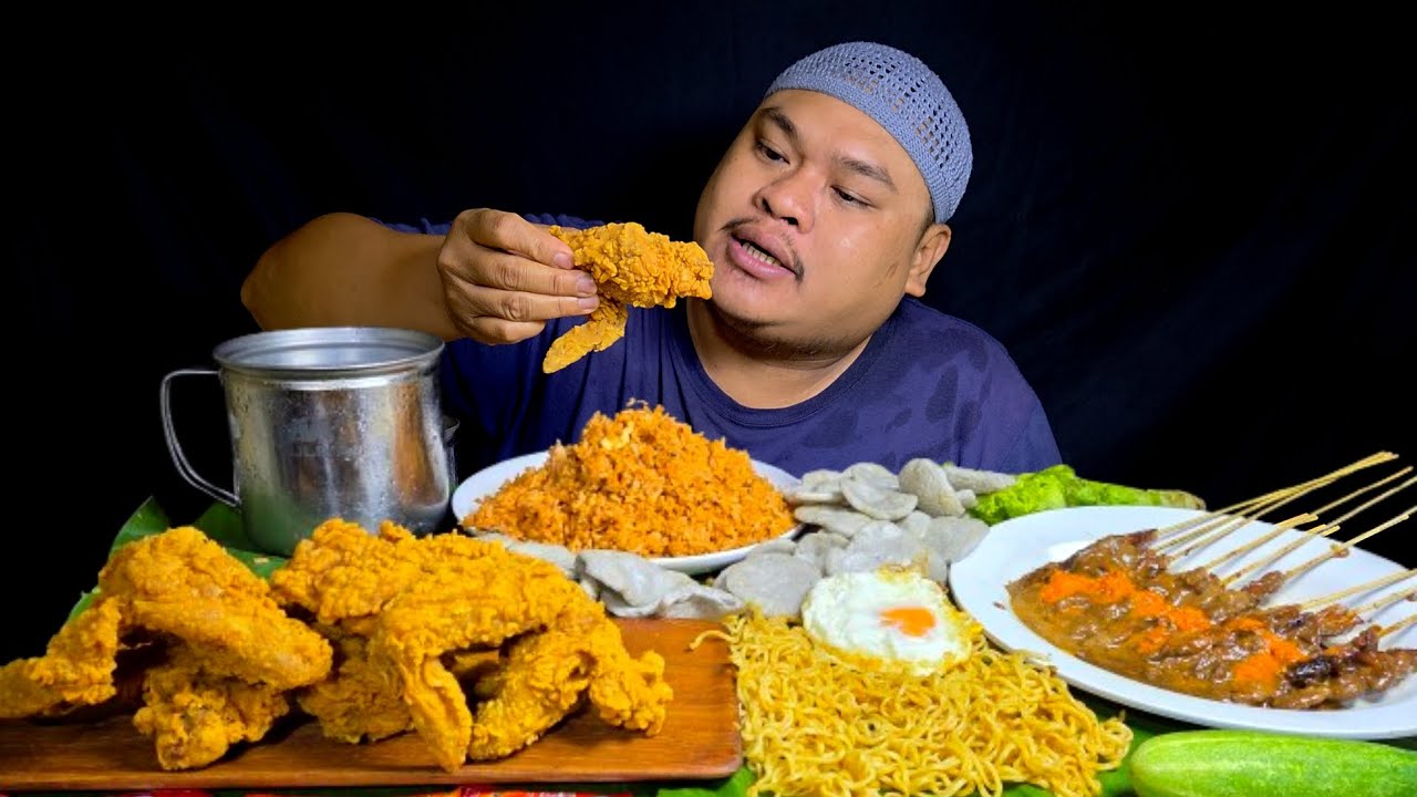 MENU SAUR KE 2 SERBA AYAM KENTUCKY DAN SATE AYAM NASI GORENG MIE TELOR MATA SAPI...