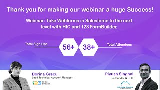 Webinar: Take Webforms in Salesforce to the next level with HIC and 123 FormBuilder