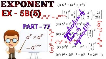 ICSE SELINA MATHS CLASS 7 EXPONENT EX 5B Qno 5