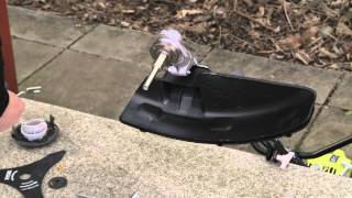 How to change your Ryobi Petrol Line Trimmer to a Brushcutter Blade