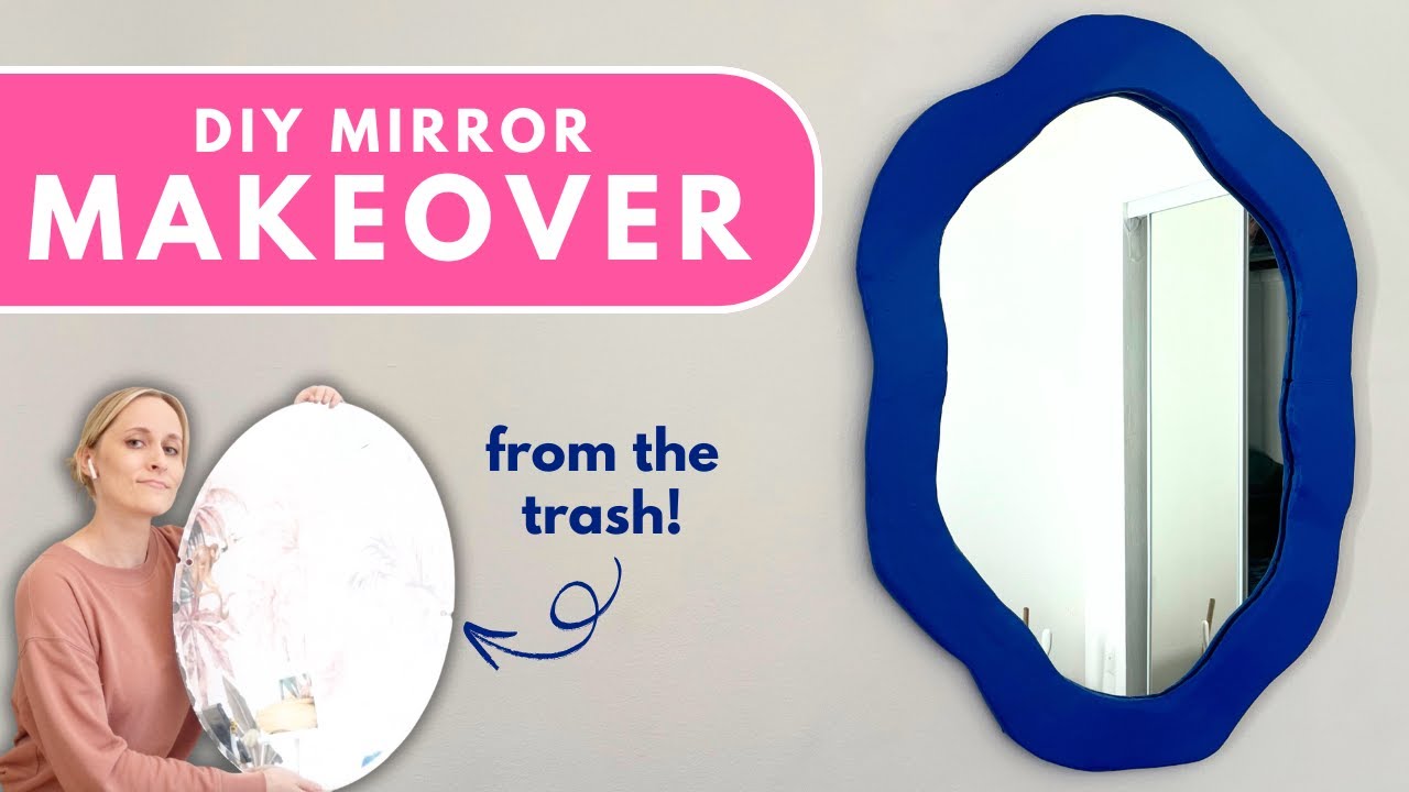 Making Over a Mirror from the Trash | DIY Mirror Frame | Thrift Flip